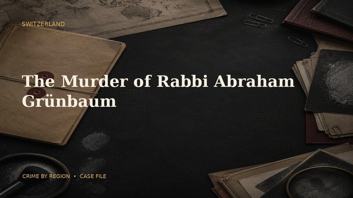 The Murder of Rabbi Abraham Grünbaum