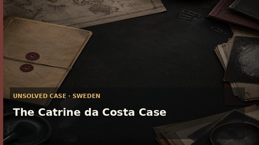 Editorial artwork for The Catrine da Costa Case