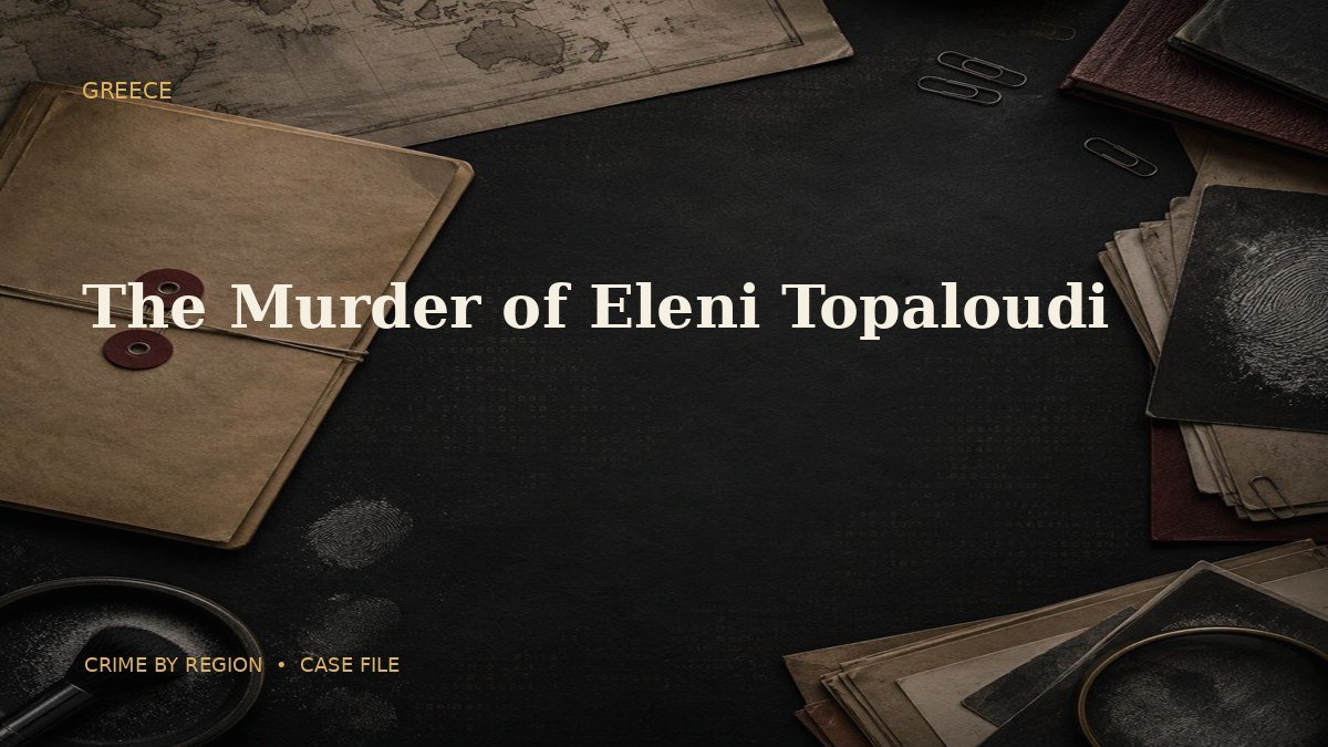 The Murder of Eleni Topaloudi