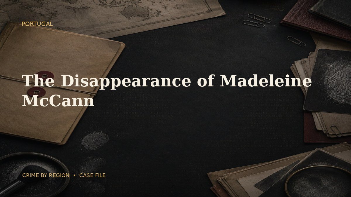 Editorial cover for The Disappearance of Madeleine McCann