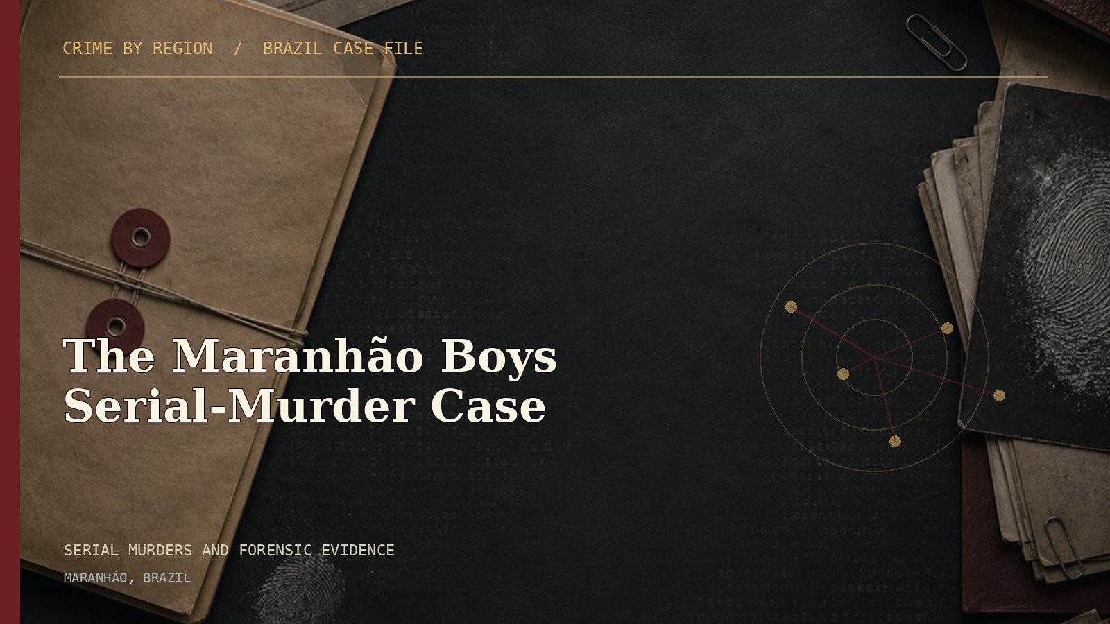Editorial cover for The Maranhão Boys Serial-Murder Case