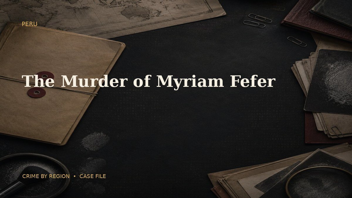 The Murder of Myriam Fefer