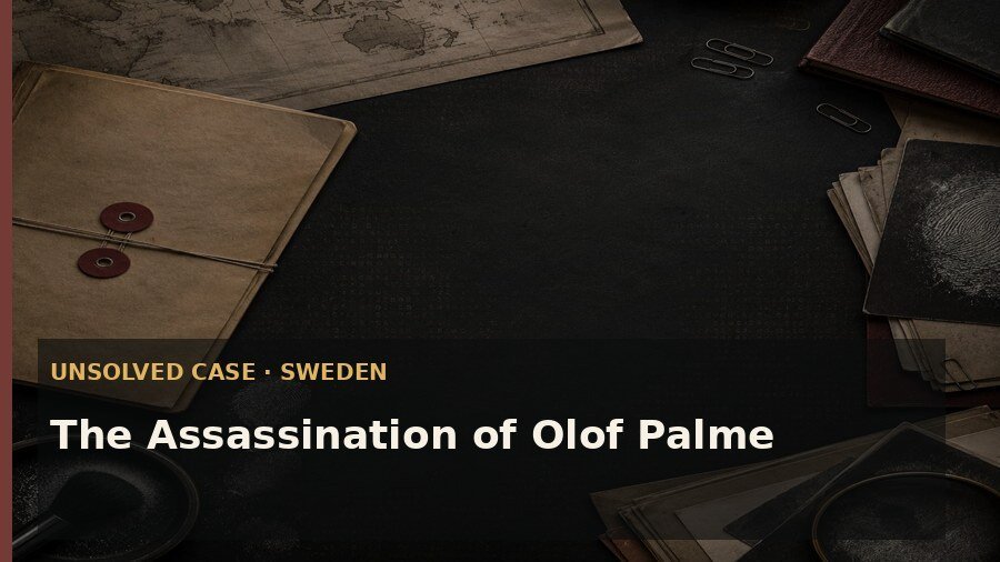 Editorial cover for The Assassination of Olof Palme