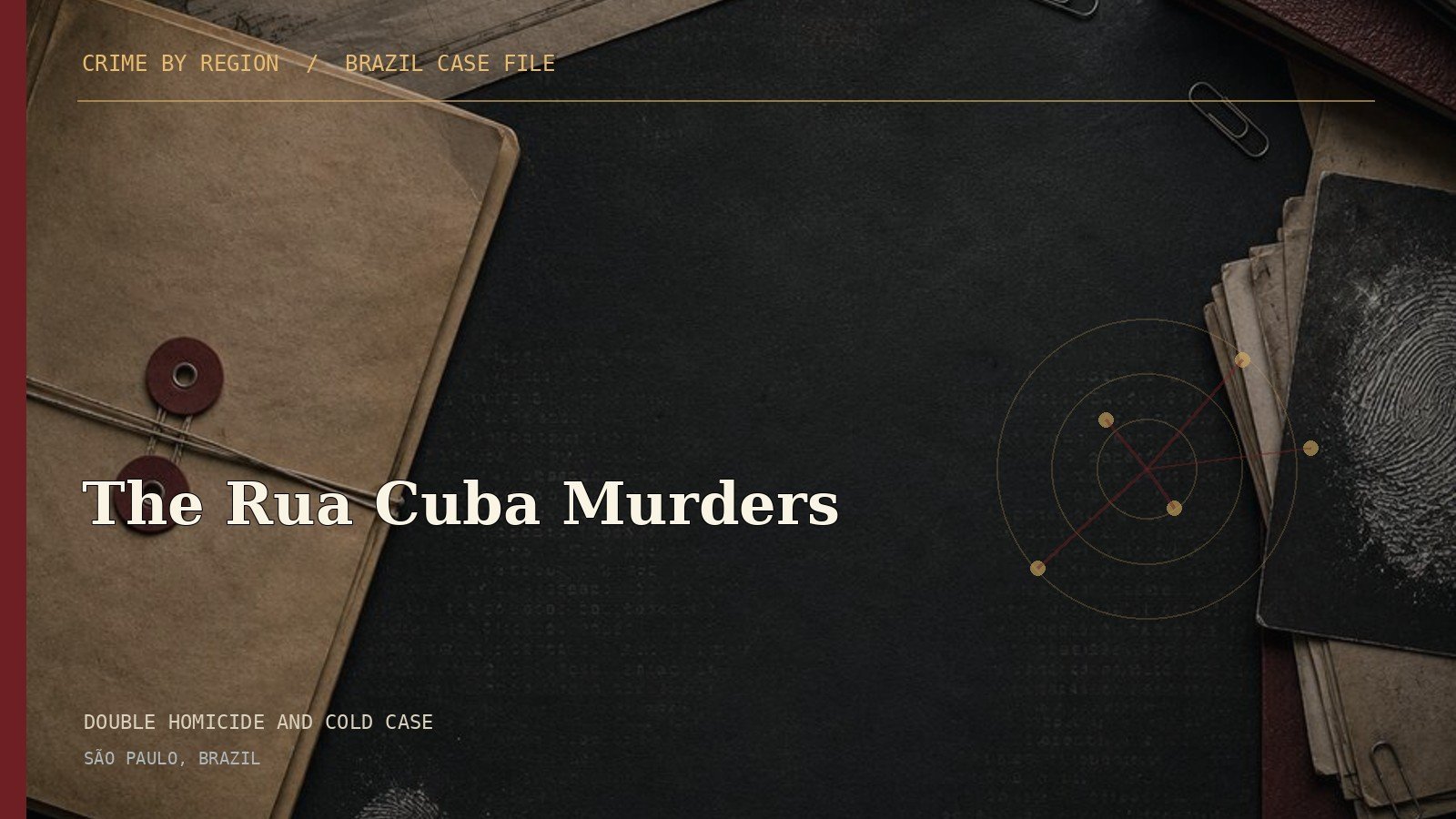 Editorial cover for The Rua Cuba Murders