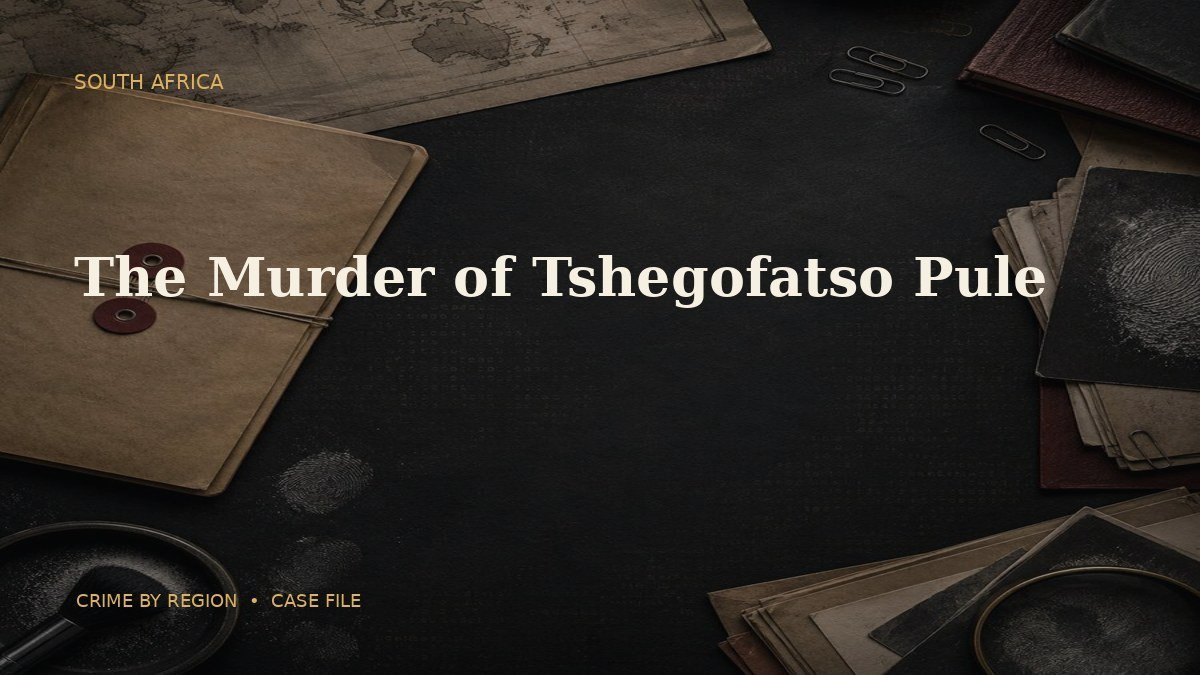 The Murder of Tshegofatso Pule